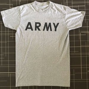 Vintage 90’s Army heather gray t-shirt